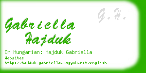 gabriella hajduk business card